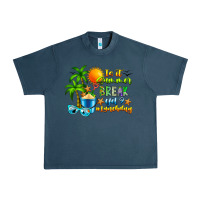 Midnight Navy Is It Summer Break Urban Heavy Tee - CowhideDigitalArt