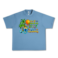 Pebble Blue Is It Summer Break Urban Heavy Tee - CowhideDigitalArt