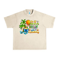 Sandshell Is It Summer Break Urban Heavy Tee - CowhideDigitalArt