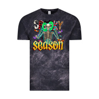 Cloud Black Spooky Season Vintage Tee - CowhideDigitalArt