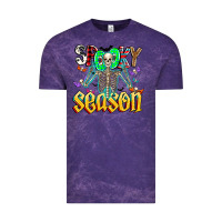 Cloud Purple Spooky Season Vintage Tee - CowhideDigitalArt
