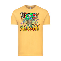 Vintage Mustard Spooky Season Vintage Tee - CowhideDigitalArt