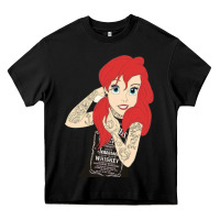 Black ariel tatoo Heavy Core Tee - artisFamous