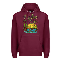 Burgundy lake life floats my boat Premium Hoodie - BarkalooDesign