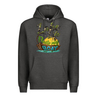 Charcoal Heather lake life floats my boat Premium Hoodie - BarkalooDesign