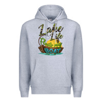 Heather Grey lake life floats my boat Premium Hoodie - BarkalooDesign