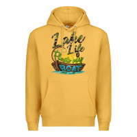 Mustard lake life floats my boat Premium Hoodie - BarkalooDesign