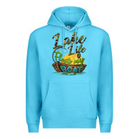Ocean Blue lake life floats my boat Premium Hoodie - BarkalooDesign