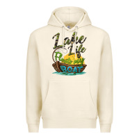 Tofu lake life floats my boat Premium Hoodie - BarkalooDesign