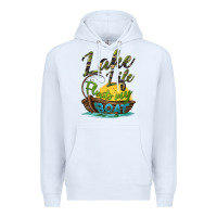 White lake life floats my boat Premium Hoodie - BarkalooDesign