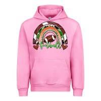 Fuchsia Pink Football Rainbow Urban Hoodie - RanaPortraitStore