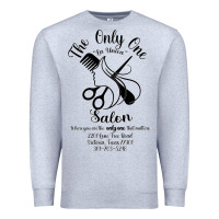 Heather Grey The Only One Salon Premium Sweatshirt - Jasminsmagicworld