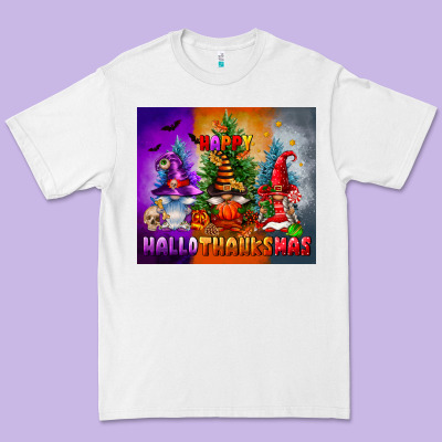 Happy Hallothanksmas Premium Tee Designed By Fadigitalartstudio