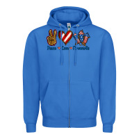 True Royal Peace Love Fireworks Zipper Hoodie - Jasminsmagicworld