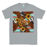 Heather Grey western horse Classic Tee - BarkalooDesign