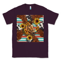 Plum western horse Classic Tee - BarkalooDesign