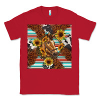 Red western horse Classic Tee - BarkalooDesign