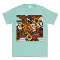 Seafoam western horse Classic Tee - BarkalooDesign