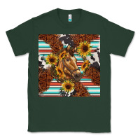 Sports Green western horse Classic Tee - BarkalooDesign