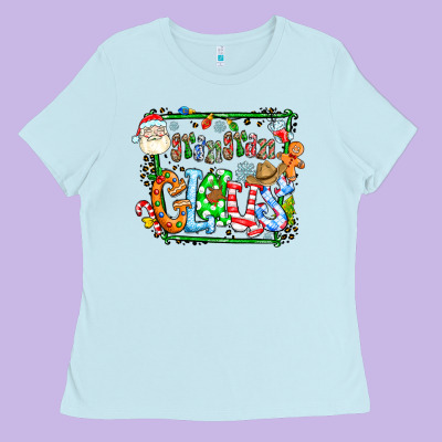 Grangaran Claus Ladies Tee Designed By Cowhidedigitalart