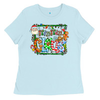 Baby Blue grangaran claus Ladies Tee - CowhideDigitalArt