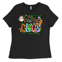 Black grangaran claus Ladies Tee - CowhideDigitalArt