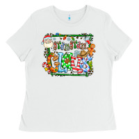 White grangaran claus Ladies Tee - CowhideDigitalArt