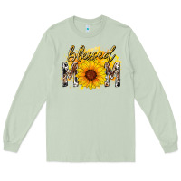 Matcha blessed mom sunflower Long Sleeve Tee - RacoonDesign