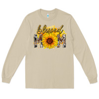 Mushroom blessed mom sunflower Long Sleeve Tee - RacoonDesign