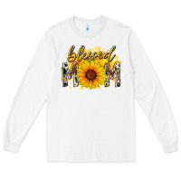 White blessed mom sunflower Long Sleeve Tee - RacoonDesign