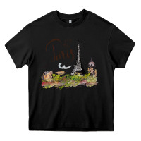 Black paris Heavy Core Tee - artisFamous