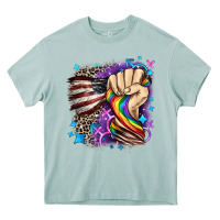 Arona LGBTQ+ and American flag Heavy Core Tee - FaDigitalArtStudio