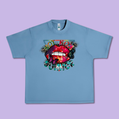 Hot Mom Summer Urban Heavy Tee Designed By Cowhidedigitalart