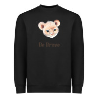 Black lion cute animals Heavyweight Sweatshirt - RanaPortraitStore
