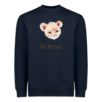 Navy lion cute animals Heavyweight Sweatshirt - RanaPortraitStore