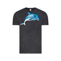 Vintage Black dolphin dwe Vintage Tee - CowhideDigitalArt
