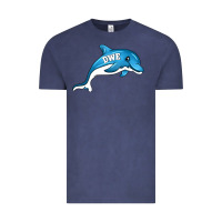 Vintage Denim dolphin dwe Vintage Tee - CowhideDigitalArt