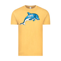 Vintage Mustard dolphin dwe Vintage Tee - CowhideDigitalArt