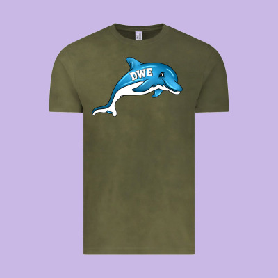Dolphin Dwe Vintage Tee Designed By Cowhidedigitalart