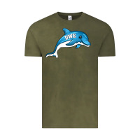 Vintage Olive dolphin dwe Vintage Tee - CowhideDigitalArt