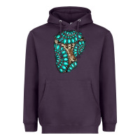 Plum gemstone cowhide patches Heavyweight Hoodie - RanaPortraitStore