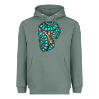 Sage gemstone cowhide patches Heavyweight Hoodie - RanaPortraitStore
