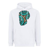 White gemstone cowhide patches Heavyweight Hoodie - RanaPortraitStore