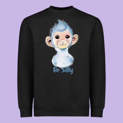 Monkey Cute Animals Heavyweight Sweatshirt Designed By Ranaportraitstore