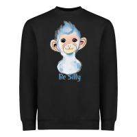 Black monkey cute animals Heavyweight Sweatshirt - RanaPortraitStore