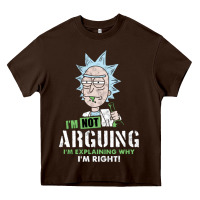 Chocolate Brown i am not arguing Heavy Core Tee - artisFamous