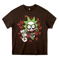 Chocolate Brown joker Heavy Core Tee - artisFamous