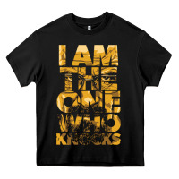 Black i am the one who knocks Heavy Core Tee - artisFamous
