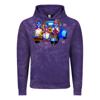 Cloud Purple american flag gnomes truck sunflowers star leopard Vintage Hoodie - Artiststas