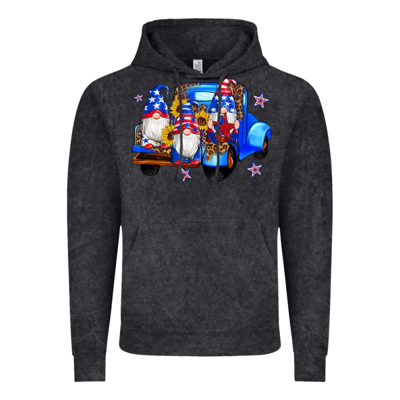 American Flag Gnomes Truck Sunflowers Star Leopard Vintage Hoodie by Artiststas | Teevron